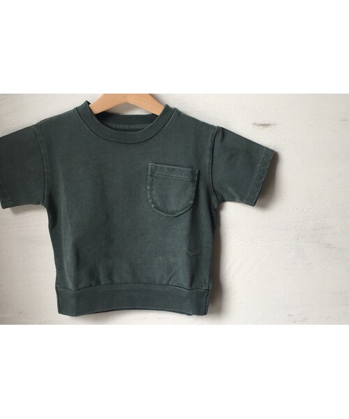 cache cache(カシュ カシュ)の「ARCH&LINE CLOUDY H/S "A"TEE (KHAKI)(Tシャツ/カットソー・キッズ・その他)」の2枚目の写真