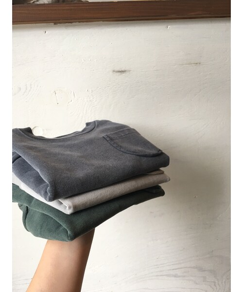 cache cache(カシュ カシュ)の「ARCH&LINE CLOUDY H/S "A"TEE (KHAKI)(Tシャツ/カットソー・キッズ・その他)」の3枚目の写真