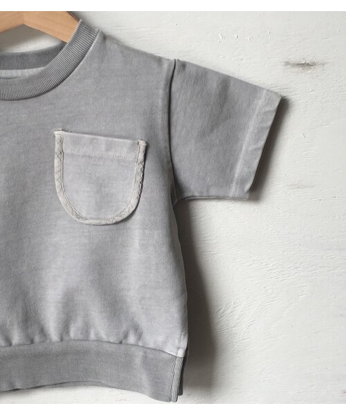 cache cache(カシュ カシュ)の「ARCH&LINE CLOUDY H/S "A"TEE (GREY)(Tシャツ/カットソー・キッズ・その他)」の3枚目の写真
