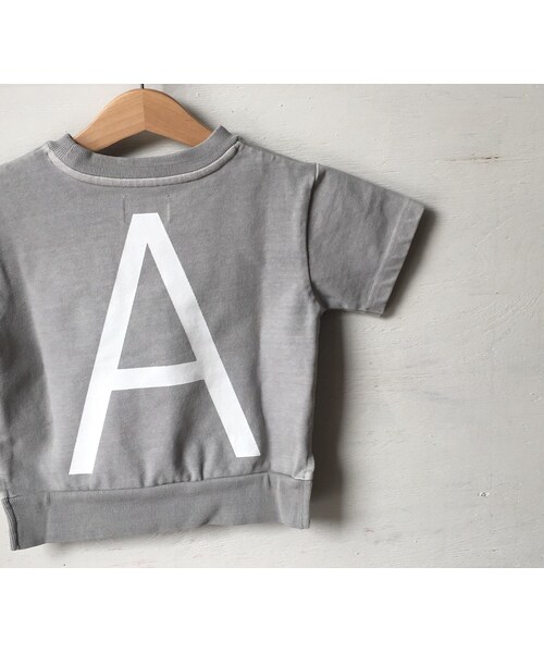 cache cache(カシュ カシュ)の「ARCH&LINE CLOUDY H/S "A"TEE (GREY)(Tシャツ/カットソー・キッズ・その他)」の1枚目の写真