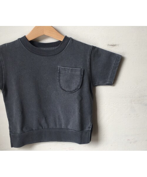 cache cache（カシュ カシュ）の「ARCH&LINE CLOUDY H/S　"A"TEE　(NAVY)（Tシャツ/カットソー・キッズ・その他）」の3枚目の写真