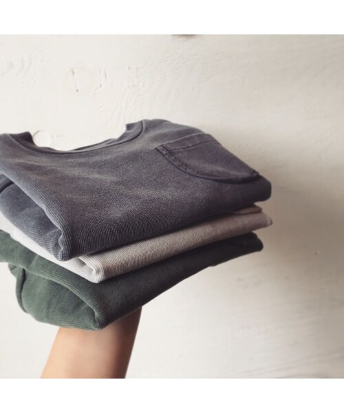 cache cache（カシュ カシュ）の「ARCH&LINE CLOUDY H/S　"A"TEE　(NAVY)（Tシャツ/カットソー・キッズ・その他）」の5枚目の写真