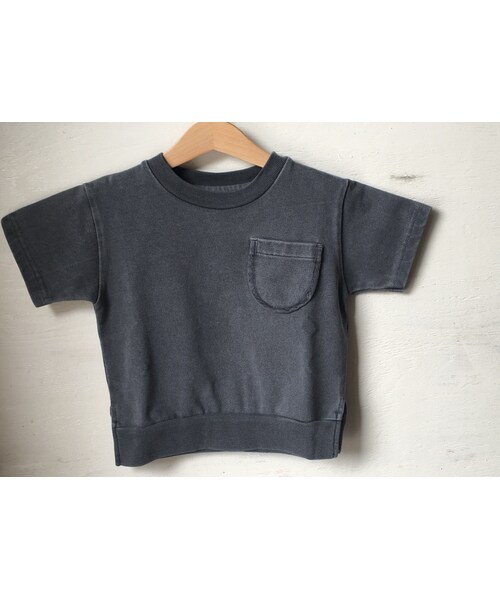 cache cache（カシュ カシュ）の「ARCH&LINE CLOUDY H/S　"A"TEE　(NAVY)（Tシャツ/カットソー・キッズ・その他）」の2枚目の写真