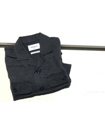 cache cache | ARCH&LINE 　OPENNECKED　L/S　SHIRT(BLACK)  women(シャツ/ブラウス)