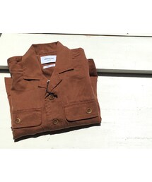 cache cache | ARCH&LINE 　OPENNECKED　L/S　SHIRT(BROWN)  women(シャツ/ブラウス)