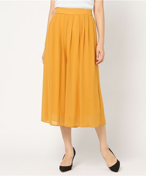 INTERPLANET（インタープラネット）の「ジョーゼットスカンツ17ＡＷ（その他パンツ・レディース・ブラック/グリーン/イエロー・FREE）」の3枚目の写真