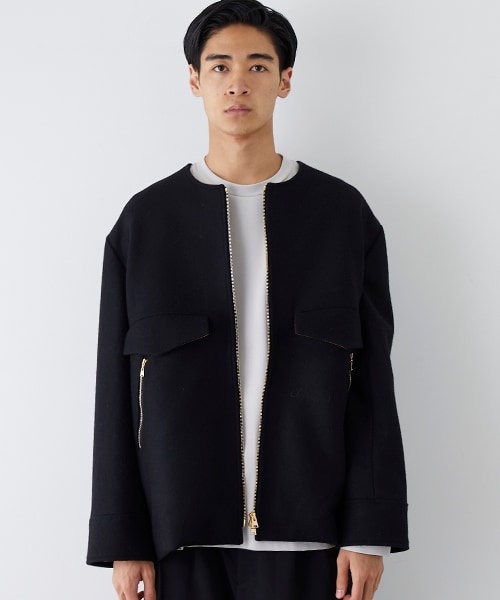 CULLNI ノーカラーブルゾン CULLNI（クルニ）の「【9/30入荷予定】ノーカラージップブルゾン