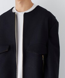 CULLNI ノーカラーブルゾン CULLNI（クルニ）の「【9/30入荷予定】ノーカラージップブルゾン