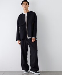 CULLNI ノーカラーブルゾン CULLNI（クルニ）の「【9/30入荷予定】ノーカラージップブルゾン