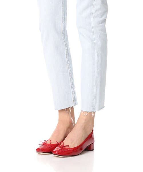 Repetto(レペット)の「Repetto Camille Ballerina Heels(パンプス・レディース・Red・35/36/36.5/37/37.5/38/38.5/39/39.5/40/41)」の5枚目の写真