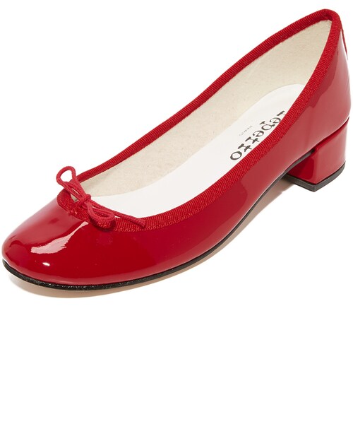Repetto(レペット)の「Repetto Camille Ballerina Heels(パンプス・レディース・Red・35/36/36.5/37/37.5/38/38.5/39/39.5/40/41)」の1枚目の写真