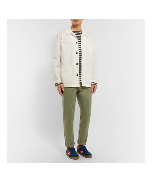 J.CREW（ジェイクルー）の「J.Crew 770 Slim-Fit Herringbone Brushed Stretch-Cotton Trousers（その他パンツ・メンズ・Green・38/34/36/28/30/32）」の5枚目の写真