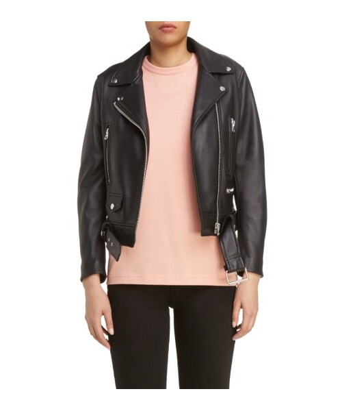Acne Studios アクネストゥディオズ の Women S Mock Core Leather Moto Jacket ジャケット アウター Wear - Acne Studios Mock Core Leather Moto Jacket Acne Studios アクネストゥディオズ の Women S Mock Core Leather Moto Jacket ジャケット アウター Wear - Acne Studios Mock Core Leather Moto Jacket