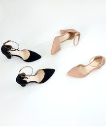 SOVOMALL | フェミニンアンクルストラップヒール(パンプス)