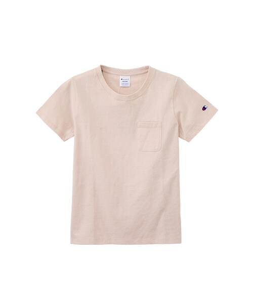 flower（フラワー）の「champion pocket T-CW-K321～ﾁｬﾝﾋﾟｵﾝﾎﾟｹｯﾄTｼｬﾂ（Tシャツ/カットソー・レディース・white/pink/blue/gray・FREE）」の4枚目の写真