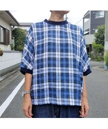 Handmade | リネンチェックプルオーバーブラウス(シャツ/ブラウス)