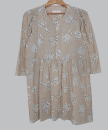 ZEMMAWORLD | フラワープリント切替ワンピース(ワンピース)