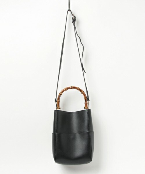 INTERPLANET（インタープラネット）の「バンブーミニトートＢＡＧ（ショルダーバッグ・レディース・ブラック/グレー/キャメル・フリー）」の5枚目の写真