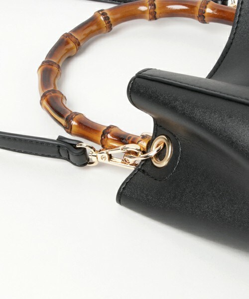 INTERPLANET（インタープラネット）の「バンブーミニトートＢＡＧ（ショルダーバッグ・レディース・ブラック/グレー/キャメル・フリー）」の6枚目の写真