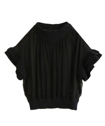 AULA | AULA COMBINATION CHIFFON TOPS(シャツ/ブラウス)
