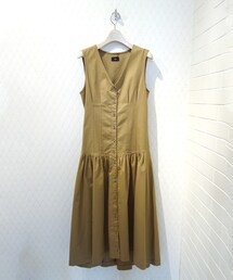 NINE | NINE ローウエスト編み上げチノワンピ(ワンピース)