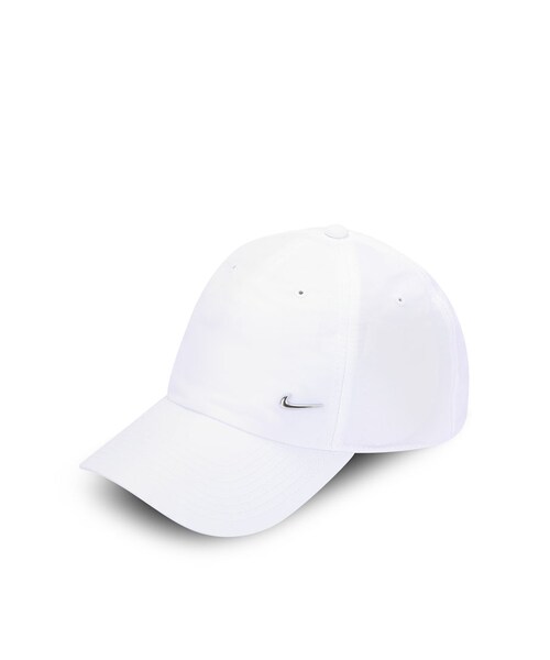 NIKE(ナイキ)の「Unisex Nike Sportswear Cap(帽子・レディース・White/Metallic Silver・One Size)」の1枚目の写真