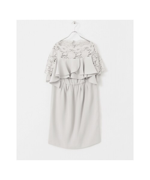 URBAN RESEARCH ROSSO WOMEN(アーバンリサーチ ロッソ)の「kaene×ROSSO 2WAYフリルドレス(その他・レディース・GRAY/BLUE・FREE)」の3枚目の写真