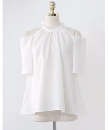 fd style | [22XX]無地ホルターネックショルダーカットブラウス(シャツ/ブラウス)