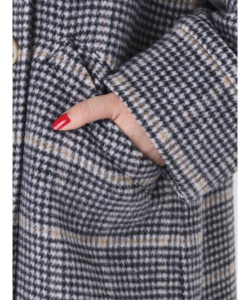 Ungrid（アングリッド）の「チェックルーズコート（ジャケット/アウター・レディース・オフホワイト/チャコールグレー・S/M）」の14枚目の写真