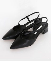 DHOLIC | ポインテッドトゥアシンメトリーストラップシューズ(その他シューズ)