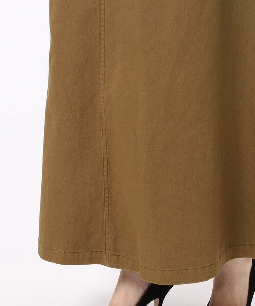 SLOBE IENA（スローブイエナ）の「《WEB限定・追加2予約》バイオ加工マキシスカート◆（スカート・キャメル/36/在庫あり/38/40/在庫なし）」の10枚目の写真