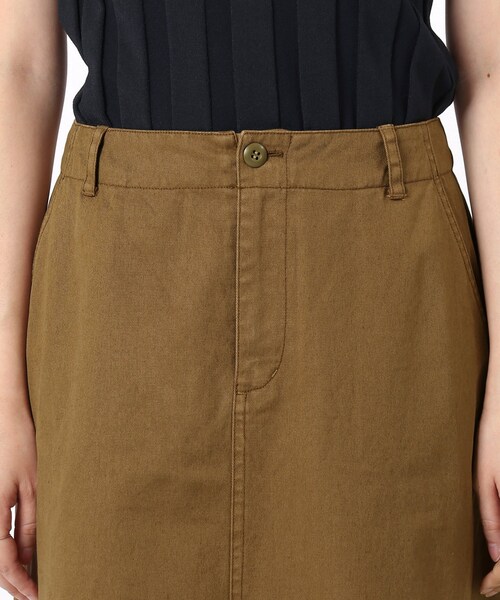 SLOBE IENA（スローブイエナ）の「《WEB限定・追加2予約》バイオ加工マキシスカート◆（スカート・キャメル/36/在庫あり/38/40/在庫なし）」の7枚目の写真