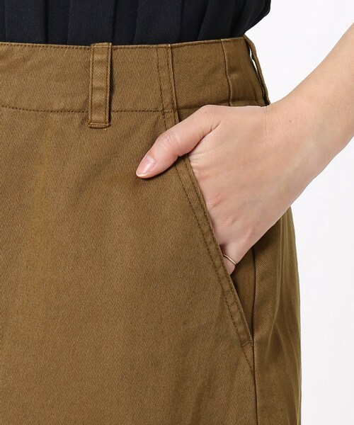 SLOBE IENA（スローブイエナ）の「《WEB限定・追加2予約》バイオ加工マキシスカート◆（スカート・キャメル/36/在庫あり/38/40/在庫なし）」の9枚目の写真