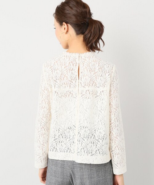 Spick and Span ハイネックレースブラウス Spick and Span ハイネックレースブラウス
