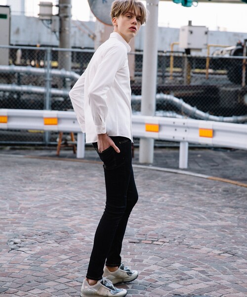 LIDNM（リドム）の「オックスフォードリラックスシャツ（シャツ/ブラウス・メンズ・ホワイト・S.M.L）」の7枚目の写真