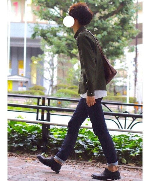 LIDNM(リドム)の「オックスフォードリラックスシャツ(シャツ/ブラウス・メンズ・カーキ・S.M.L)」の5枚目の写真