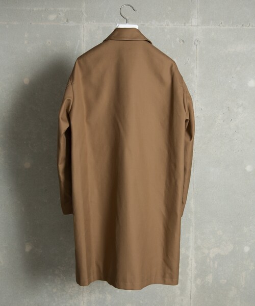LIDNM(リドム)の「ダブルクロスオーバーコート(ステンカラーコート・メンズ・キャメル・S.M.L)」の2枚目の写真