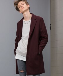 LIDNM | Super100'sメルトンチェスター(チェスターコート)