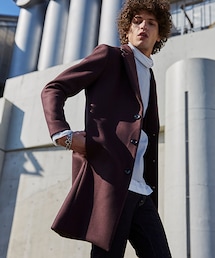 LIDNM | Super100'sメルトンチェスター(チェスターコート)