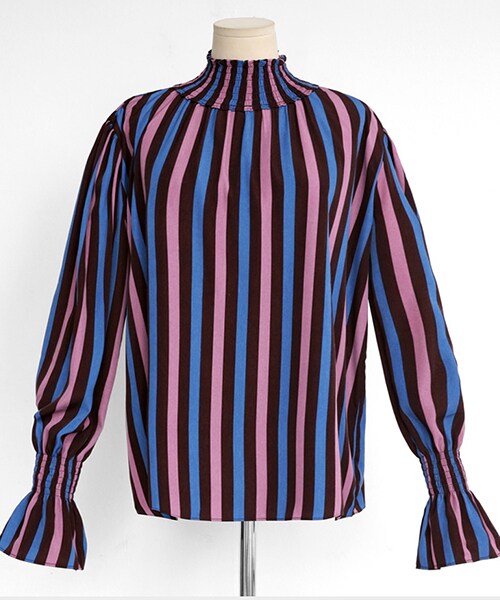 DHOLIC（ディーホリック）の「ストライプシャーリングブラウス（シャツ/ブラウス・レディース・FREE）」の2枚目の写真