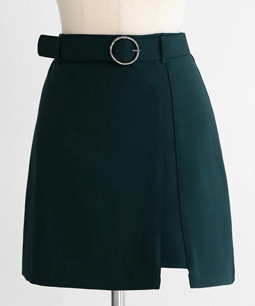 DHOLIC（ディーホリック）の「リングベルトSETスリットミニスカート（スカート・レディース・S/M）」の3枚目の写真