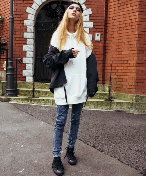 LIDNM（リドム）の「PEツイルコーチジャケット（ブルゾン・メンズ・ブラック・S.M.L）」の8枚目の写真