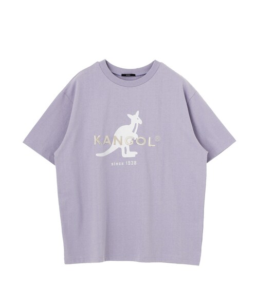 EMODA(エモダ)の「【EMODA×KANGOL】BIG MARK Tシャツ(トップス・レディース・ブラック/パープル/ライトミックス・F)」の2枚目の写真