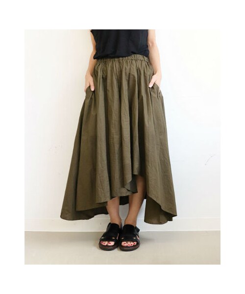 RED CHOP WORKS（レッドチョップワークス）の「(レッドチョップワークス）ギザギザスカートパンツ（パンツ・レディース・ブラック/カーキ・38）」の14枚目の写真