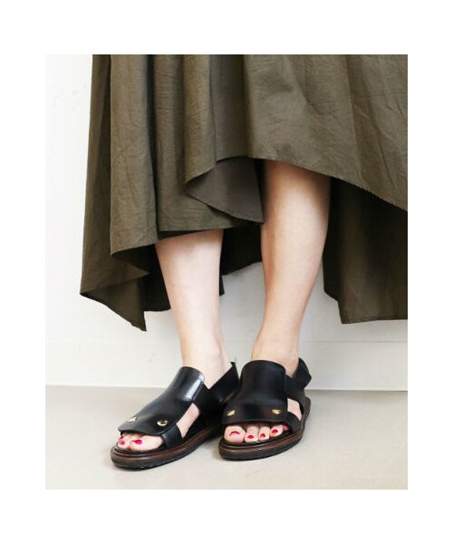 RED CHOP WORKS（レッドチョップワークス）の「(レッドチョップワークス）ギザギザスカートパンツ（パンツ・レディース・ブラック/カーキ・38）」の19枚目の写真