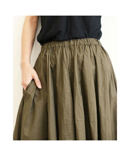 RED CHOP WORKS（レッドチョップワークス）の「(レッドチョップワークス）ギザギザスカートパンツ（パンツ・レディース・ブラック/カーキ・38）」の17枚目の写真