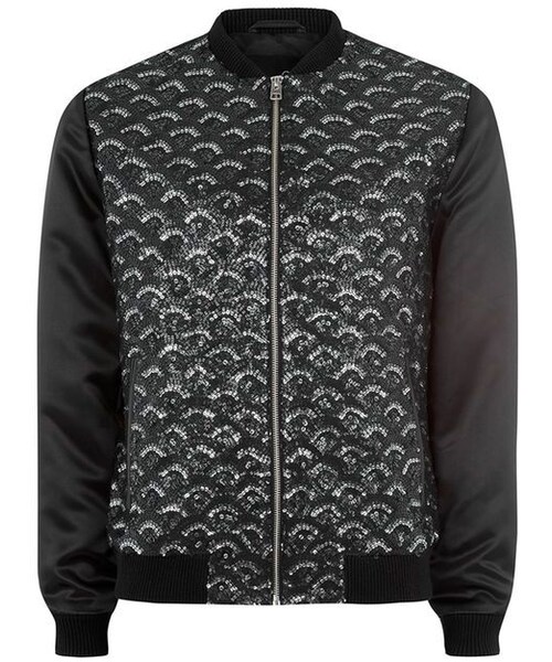 TOPMAN（トップマン）の「JAMES BAY X TOPMAN Black Sequin Bomber 