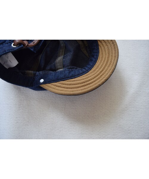 DECHO（デコー）の「【完売御礼】DECHO BIKERS CAP NVY/BEIGE デコー バイカーズキャップ ネイビー/インディゴ/ベージュ【unisex】（キャップ・メンズ・その他）」の9枚目の写真