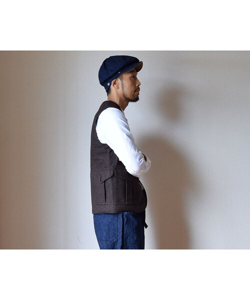 DECHO（デコー）の「【完売御礼】DECHO BIKERS CAP NVY/BEIGE デコー バイカーズキャップ ネイビー/インディゴ/ベージュ【unisex】（キャップ・メンズ・その他）」の13枚目の写真