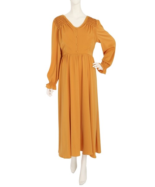 jouetie（ジュエティ）の「スモッキングワンピース（ワンピース/ドレス・レディース・ブラック/レッド/イエロー）」の7枚目の写真